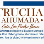 Truchas ahumadas en la Estación de Piscicultura "isla Pavon" en Cmte Luis Piedrabuena